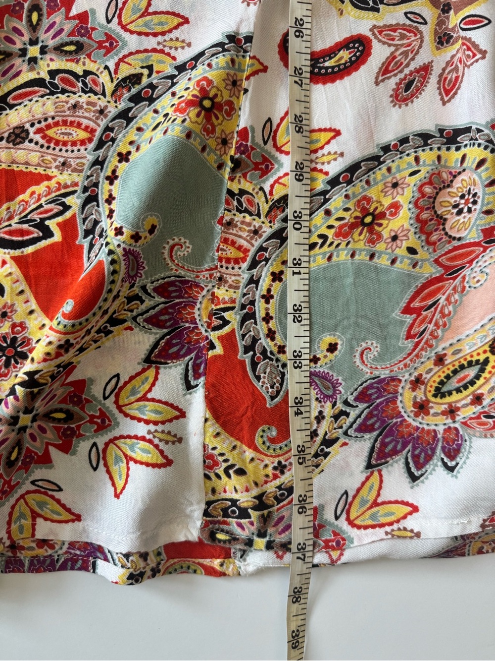True Destinations Beach Palazzo Pants, Paisley w/Seashells, Women’s Size Small - Picture 10 of 12